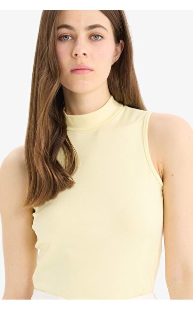 DeFacto Slim Fit Dar Kesim Yarım Balıkçı Yaka Atlet E4677AX25SPYL155