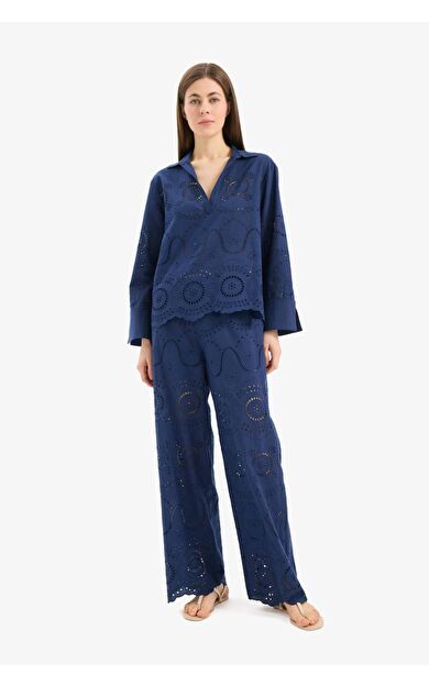 -Fall in Love Regular Fit Brode Plaj Kıyafeti E4711AX25SMNV241