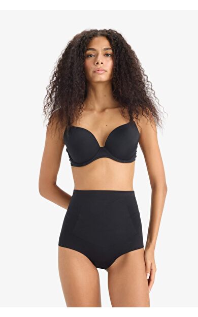 Siyah Yüksek Bel Slip Korse-Fall in Love