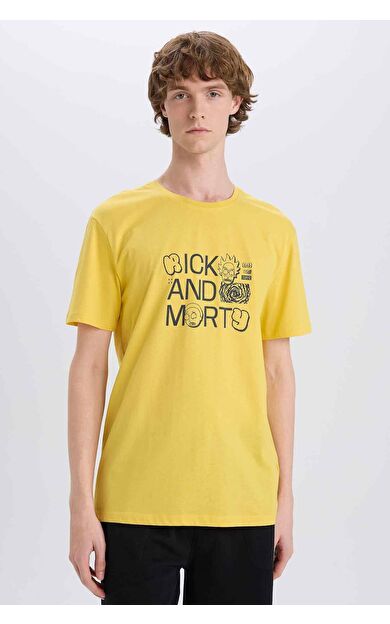 DeFacto Rick and Morty Regular Fit Bisiklet Yaka Kısa Kollu Tişört E4761AX25SPYL81