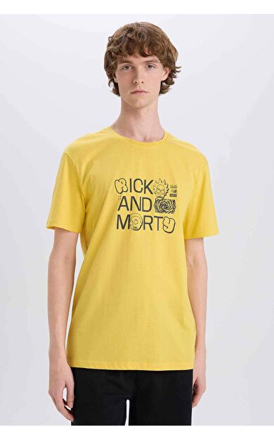 DeFacto Rick and Morty Regular Fit Bisiklet Yaka Kısa Kollu Tişört E4761AX25SPYL81