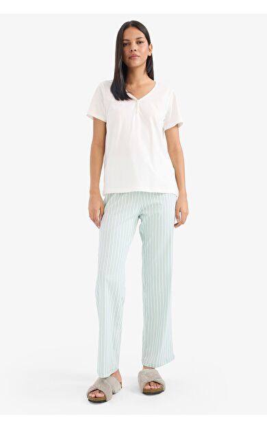 DeFacto Fall in Love Regular Fit Kısa Kollu 2'li Takım E4823AX25SPGN1169