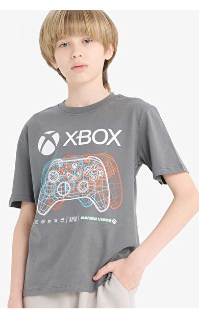 DeFacto Erkek Çocuk Xbox New Regular Fit Bisiklet Yaka Kısa Kollu Tişört E4828A825SMGR449