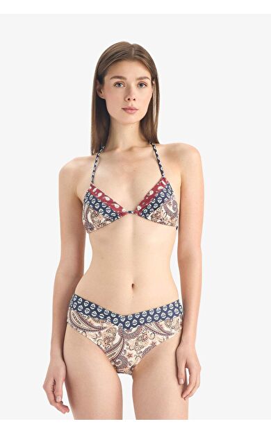 Fall in Love Regular Fit Desenli Bikini Alt