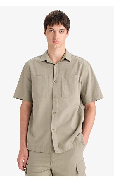 DeFacto Relax Fit Yazlık Kısa Kollu Gömlek E4943AX25SPKH465