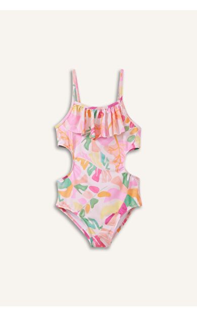 DeFacto Kız Çocuk Çiçekli Penye Mayo