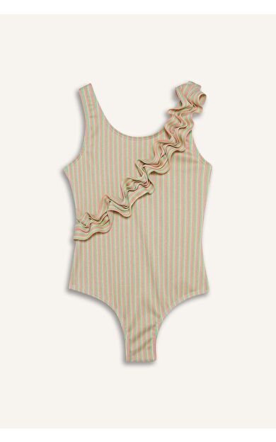 DeFacto Kız Çocuk Çizgili Penye Mayo