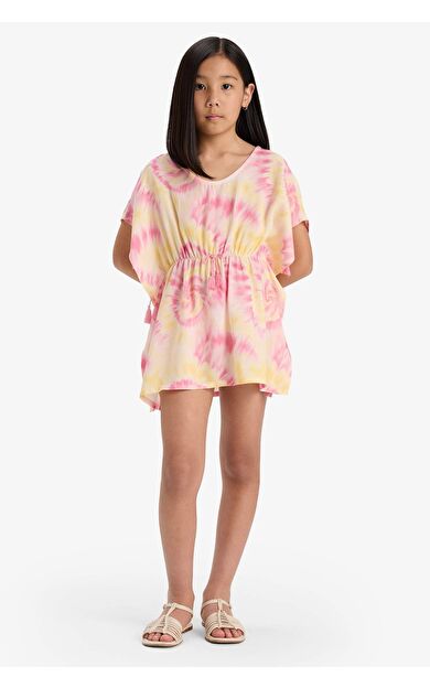 DeFacto Kız Çocuk Batik Plaj Kıyafeti