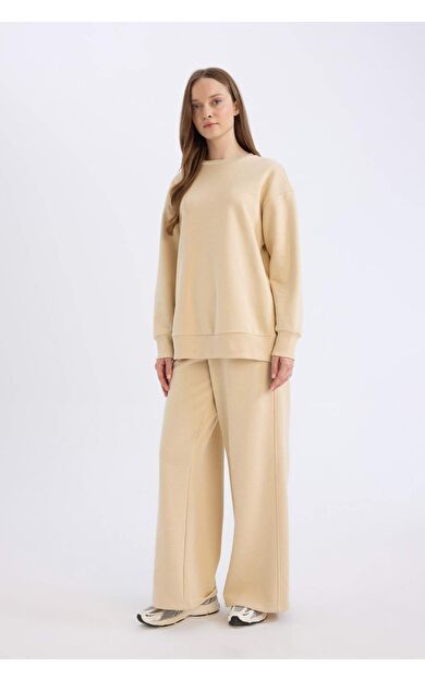 DeFacto Straight Fit Kalın Kumaşı Geniş Paça Eşofman Altı