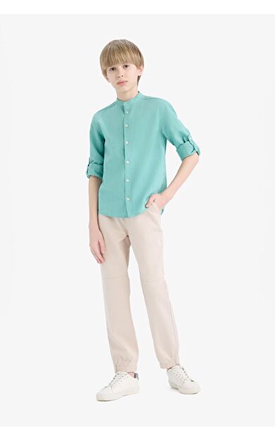 DeFacto Erkek Çocuk Standart Jogger Paça Gabardin Pantolon