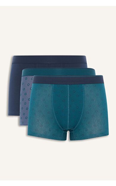 Regular Fit Puantiye 3'lü Boxer