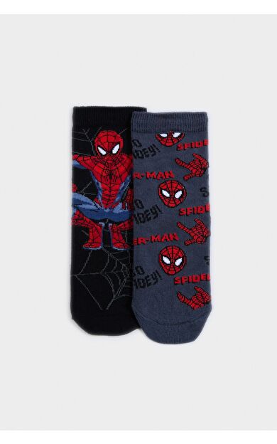 DeFacto Erkek Çocuk Marvel Spiderman 2'li Pamuklu Uzun Çorap E5167A8NSKR1