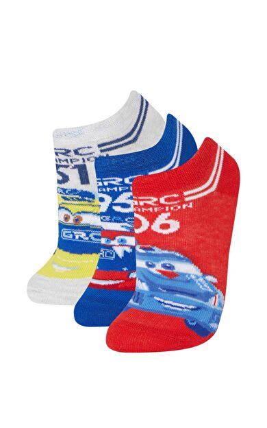 DeFacto Erkek Çocuk Cars 3'lü Pamuklu Patik Çorap