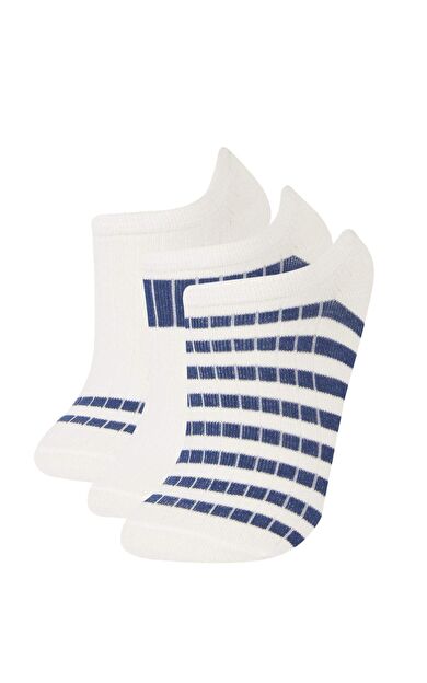 DeFacto Erkek Çocuk 3'lü Pamuklu Patik Çorap E5497A8NSWT1