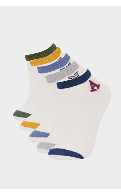 DeFacto Erkek Çocuk 5'li Pamuklu Patik Çorap E5498A8NSWT1