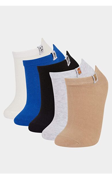 DeFacto Erkek Çocuk 5'li Pamuklu Patik Çorap E5507A8NSKR1