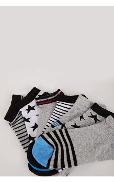 DeFacto Erkek Çocuk 7'li Pamuklu Patik Çorap E5514A8NSKR1
