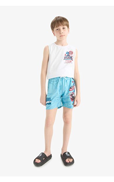 DeFacto Erkek Çocuk Marvel Comics Deniz Şortu