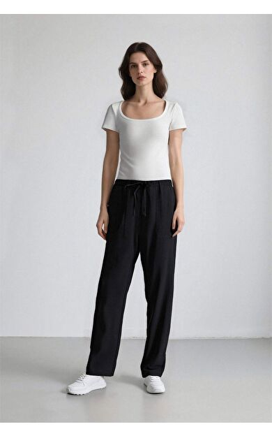 DeFacto Harem Basic Düz Paça Pantolon E5760AX25SPBK81