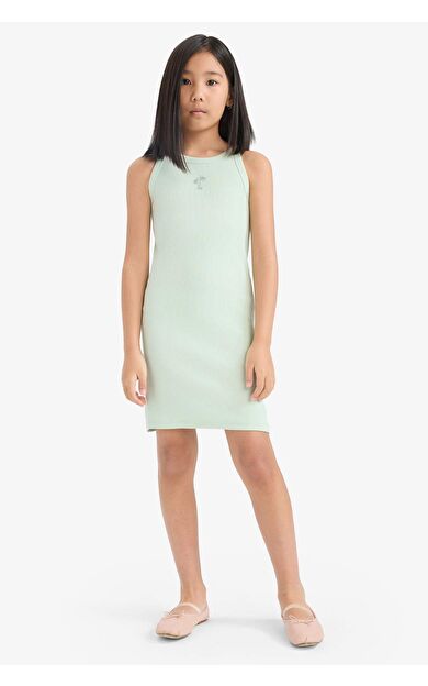 Fitted Fitilli Kaşkorse Elbise