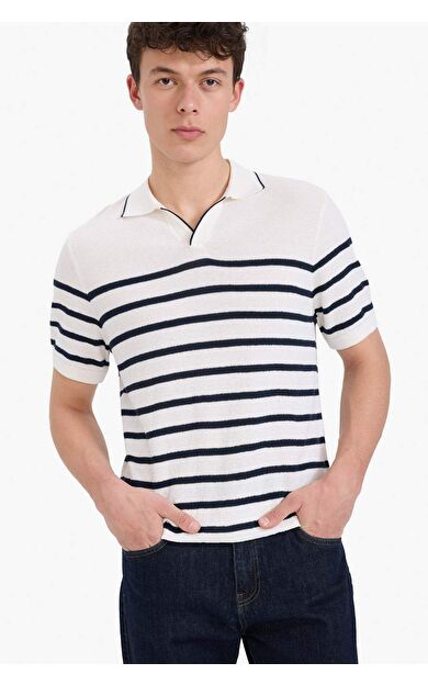 DeFacto Standart Fit Polo Yaka Kısa Kollu Pamuklu Polo Tişört