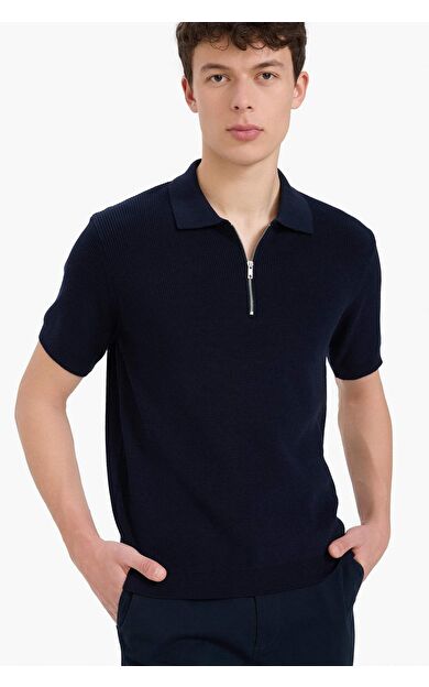 DeFacto Standart Fit Polo Yaka Kısa Kollu Triko Polo Tişört E5862AX25SMNV64