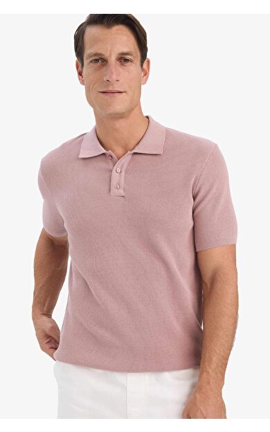 DeFacto %100 Pamuk Standart Fit Kısa Kollu Triko Polo Tişört E5866AX25SPPR347