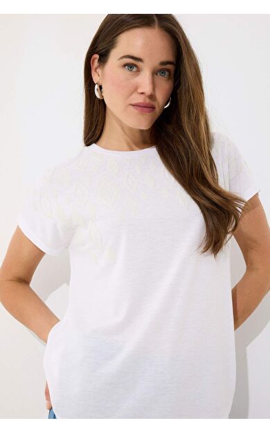 DeFacto Traditional Bisiklet Yaka Casual Kısa Kollu Tişört E5954AX25SPWT34