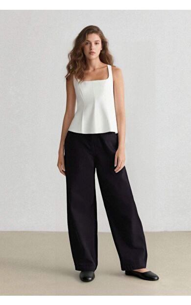 DeFacto Carrot Fit Kışlık Gabardin Pantolon Normal Bel E5963AX25SPBK81