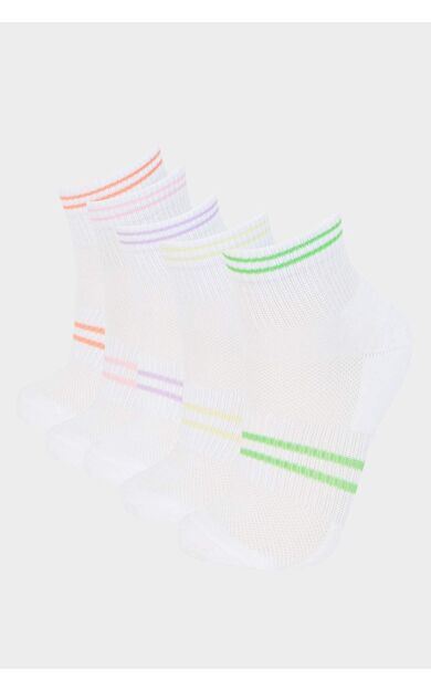DeFacto Kız Çocuk 5'li Pamuklu Patik Çorap E6063A8NSKR1