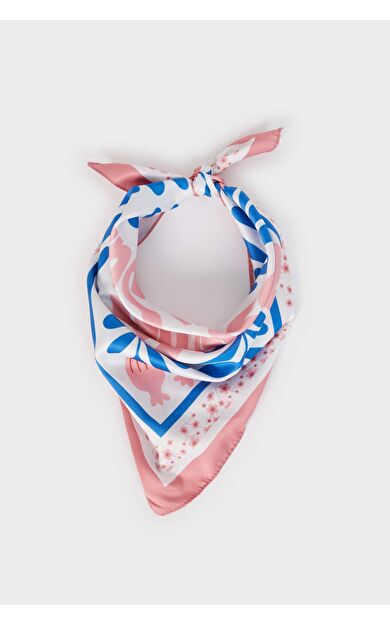 DeFacto Kadın Desenli Saten Fular