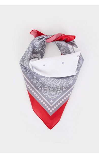 Kadın Desenli Pamuklu Bandana