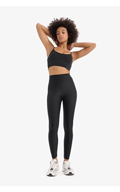 DeFacto DeFactoFit Beli Saran Sporcu Tayt E6302AX25SMBK81