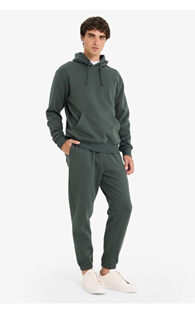 Regular Fit Beli Bağcıklı Jogger Eşofman Altı E6326AX25AUGN1155
