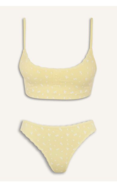 Kadın Desenli Bikini Takımı-Fall in Love