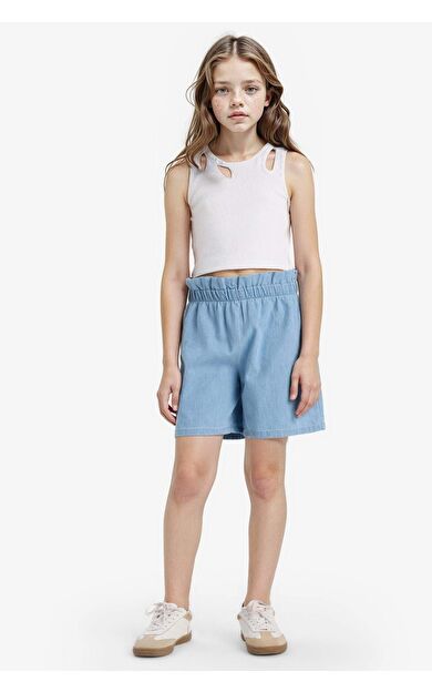 DeFacto Kız Çocuk Jean Şort E6690A825SMNM39