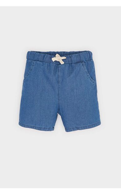 DeFacto Erkek Bebek Beli Lastikli Jean Şort