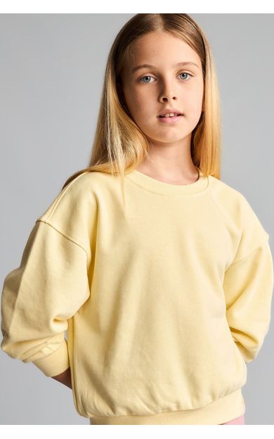 DeFacto Relax Fıt Basic Sweatshırt Kız Çocuk