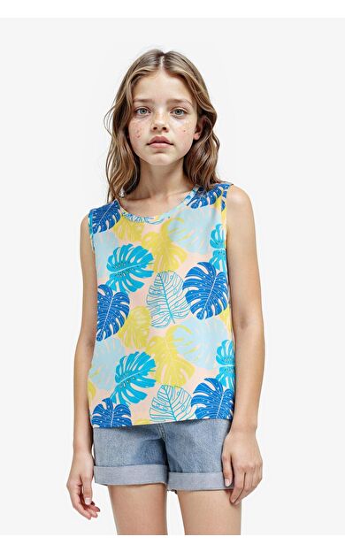 Kız Çocuk Kısa Kollu Bluz