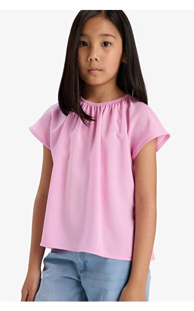 Kız Çocuk Kısa Kollu Bluz