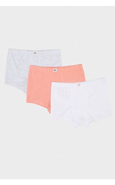 DeFacto Erkek Çocuk Desenli 3'lü Boxer E6873A825SPWT34