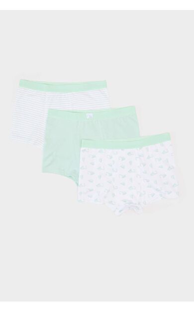 DeFacto Erkek Çocuk Desenli 3'lü Boxer E6876A825SPWT34