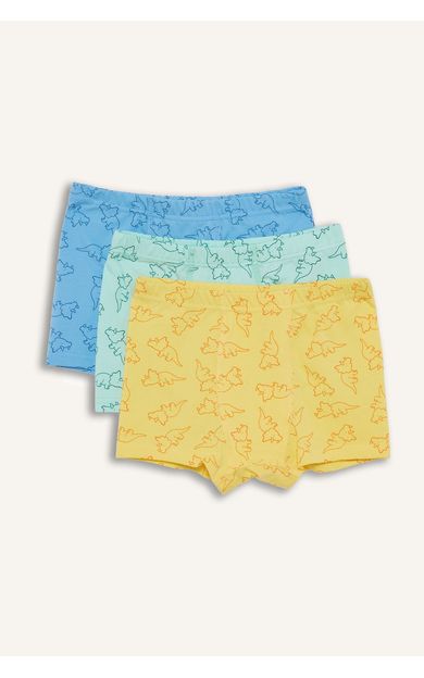 DeFacto Erkek Çocuk Desenli 3'lü Boxer E6877A825SPYL79