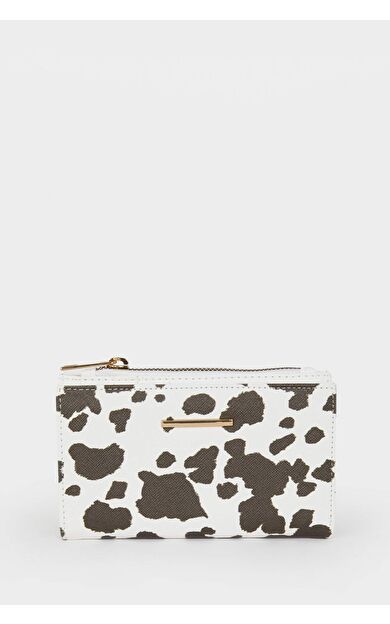 Kadın Desenli Suni Deri Cüzdan