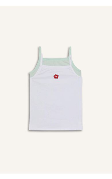 DeFacto Kız Çocuk Çiçekli 2'li Atlet E7059A825SPGN1206