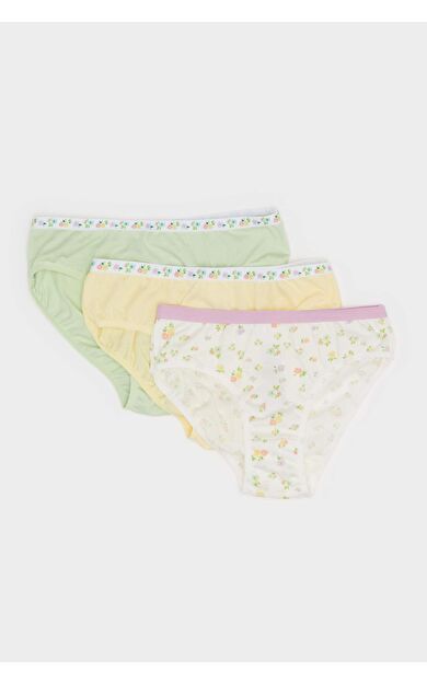 DeFacto Kız Çocuk Desenli 3'lü Slip Külot E7074A825SPYL155
