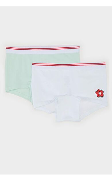 DeFacto Kız Çocuk Çiçekli 2'li Boxer