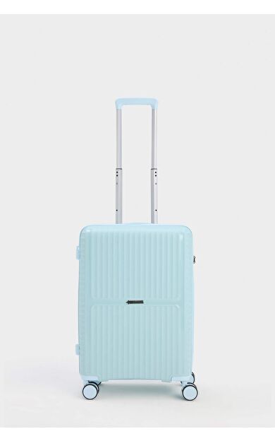 DeFacto Unisex Sert Kapaklı Çekçekli Küçük Boy  Valiz