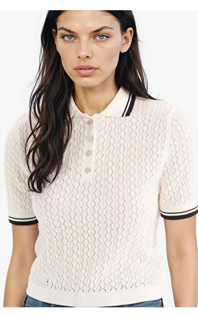 DeFacto Regular Fit Polo Yaka Kısa Kollu Kazak