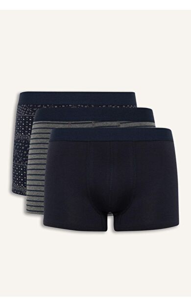 DeFacto Regular Fit Şal Desenli 3'lü Boxer